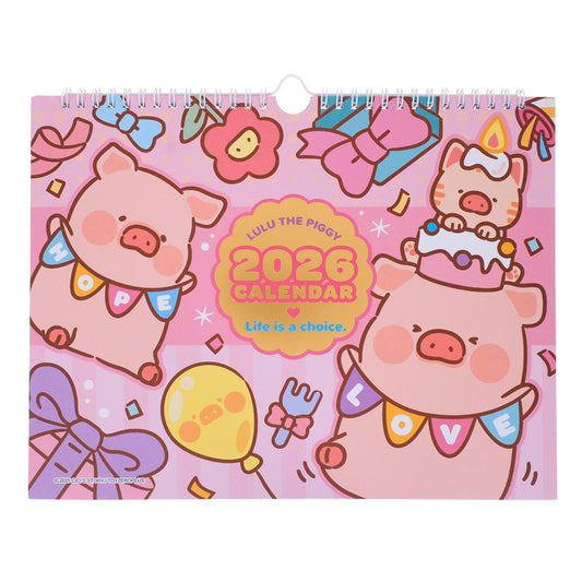 LuLu the Piggy 2026 Hanging Calendar