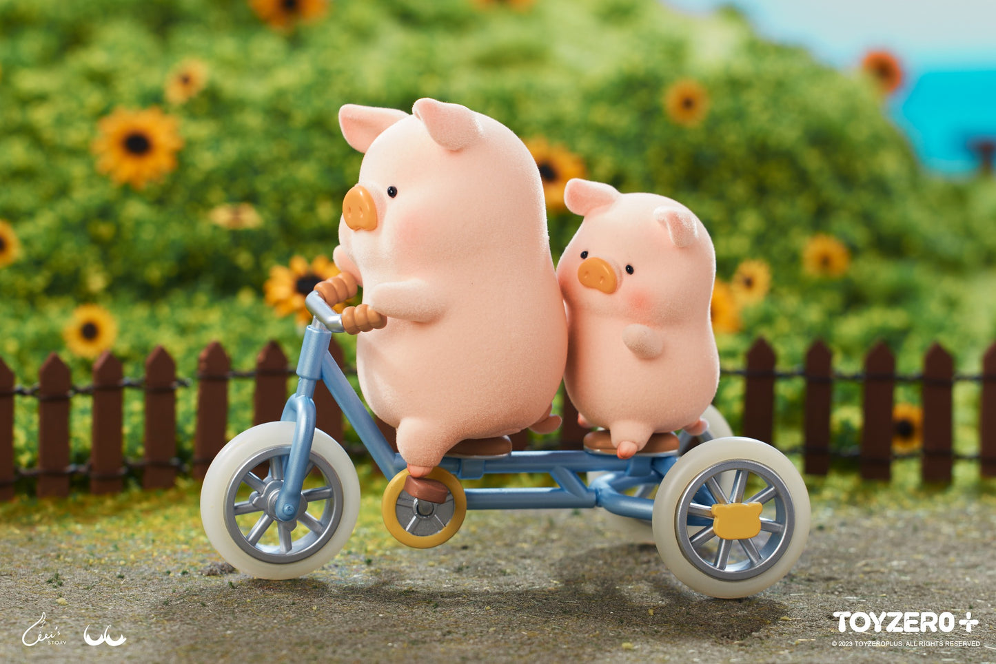 LuLu the Piggy Special Edition Tandem bike 罐頭豬LuLu 協力車吊卡