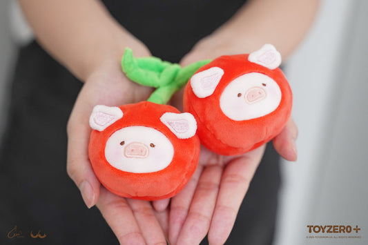 LULU THE PIGGY FRUIT - CHERRY PLUSH KEYCHAIN (10CM)