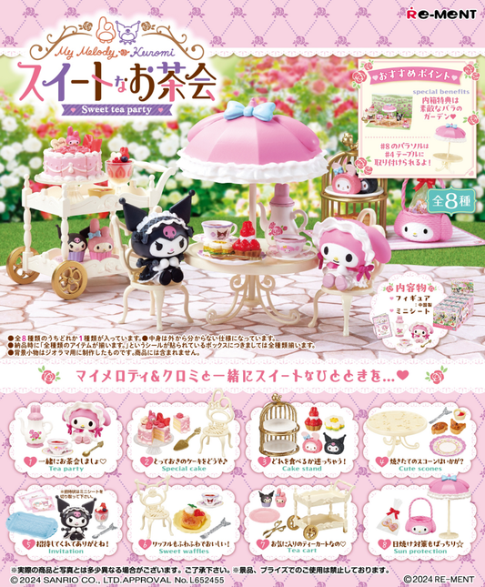 Re-ment My Melody and Kuromi Sweet Tea Party