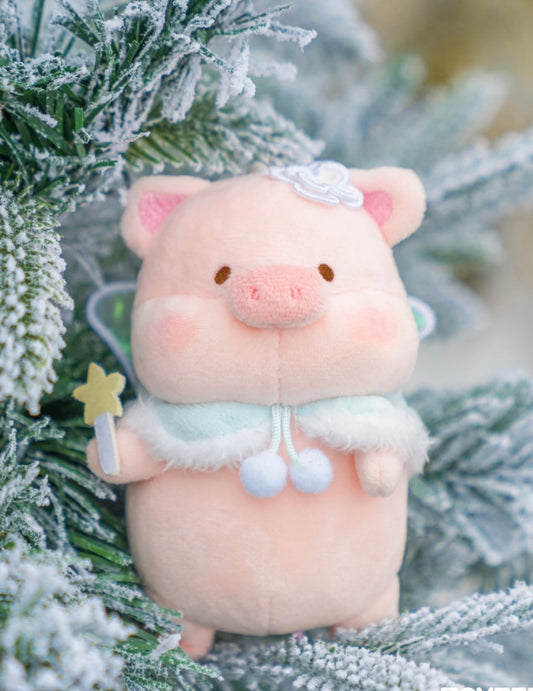 LuLu the Piggy Winter Series Snow Elf Lu Plush Keychain