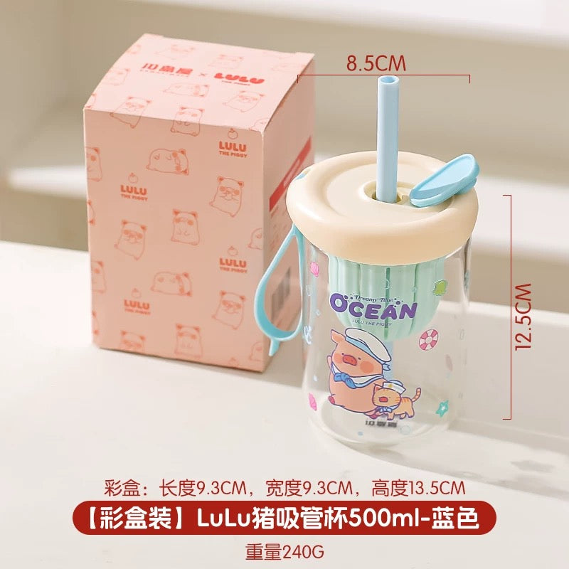 LuLu the Piggy Glass