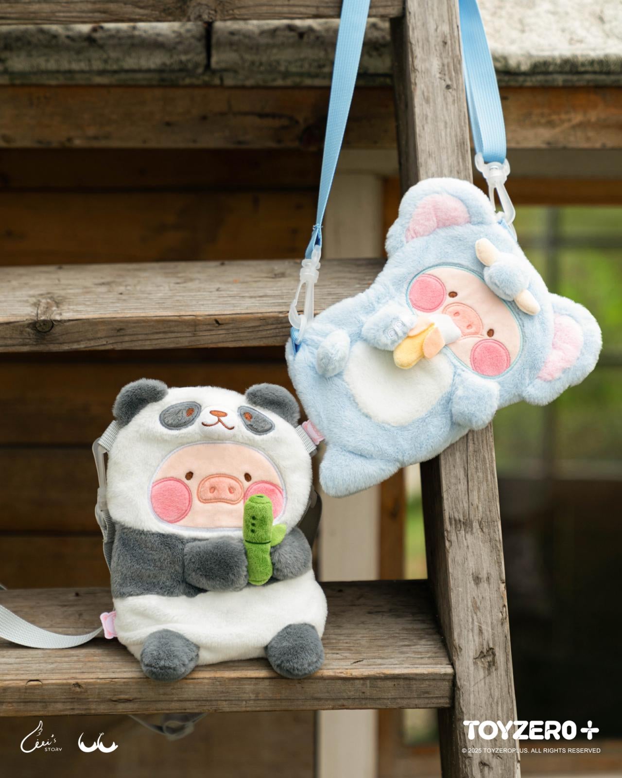 LuLu the Piggy Animal Party - Panda Lu Plush Crossbody Bag