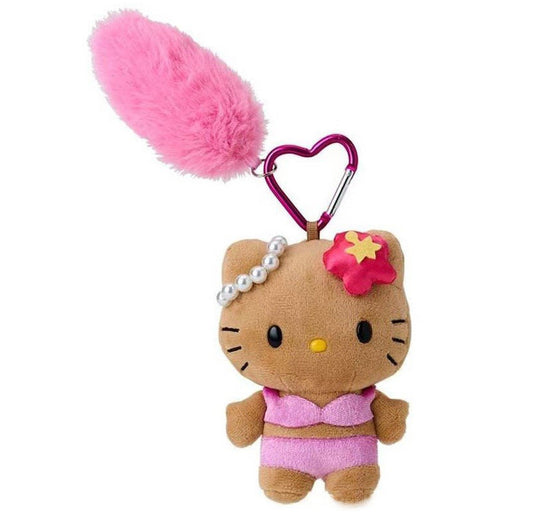 Tanned Hello Kitty in Pink Bikini Keychain