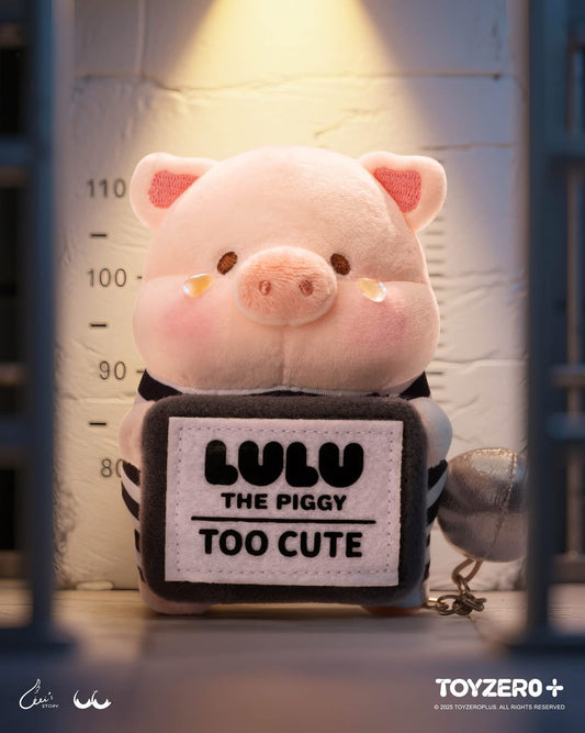 LuLu the Piggy LuLuLand - To Cute to Jail Prisoner Lu Plush Keychain