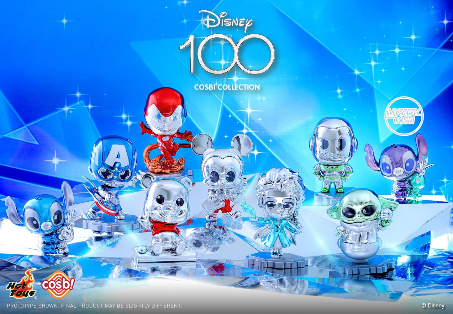 Disney 100 - Disney 100 Platinum Color Cosbi Collection Blind Box