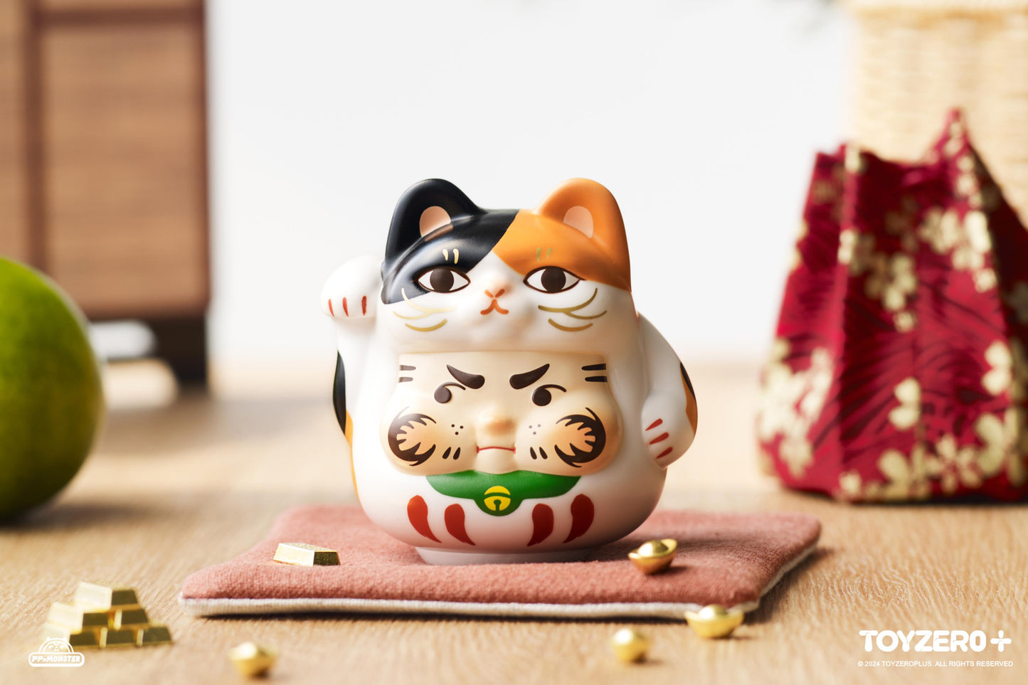 PP X Monster Lucky Kitten Daruma Blind Box