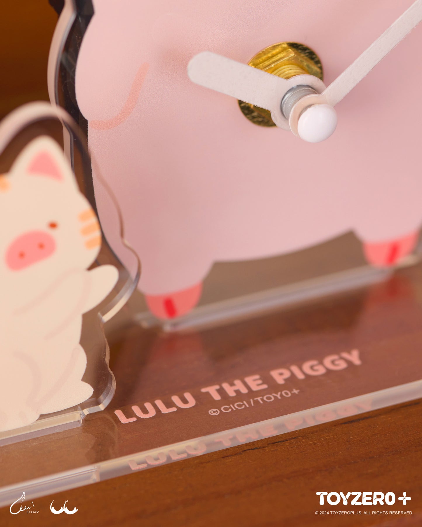 LuLu the Piggy Generic - Acrylic Clock