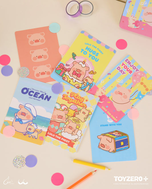 LuLu the Piggy Generic - Postcard Set