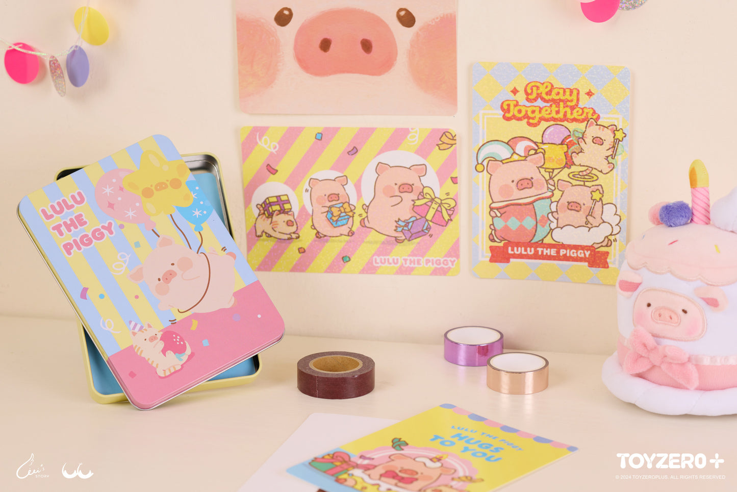 LuLu the Piggy Generic - Postcard Set