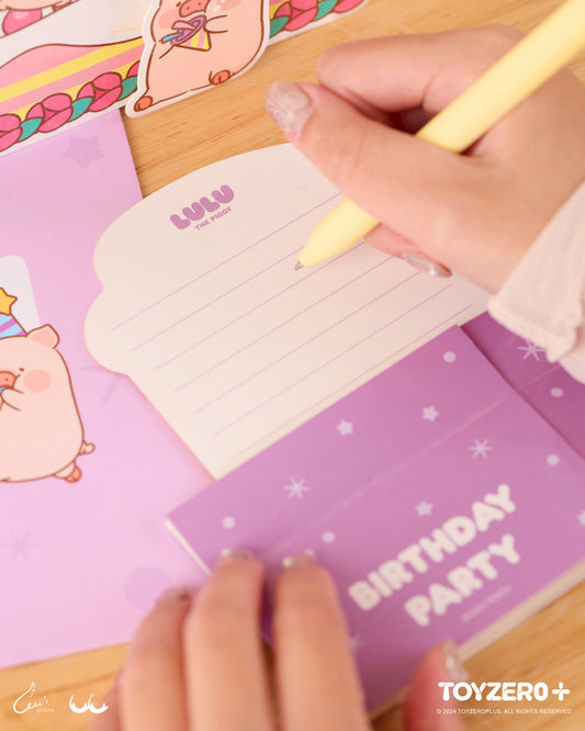 LuLu the Piggy Birthday - Birthday Card (A)