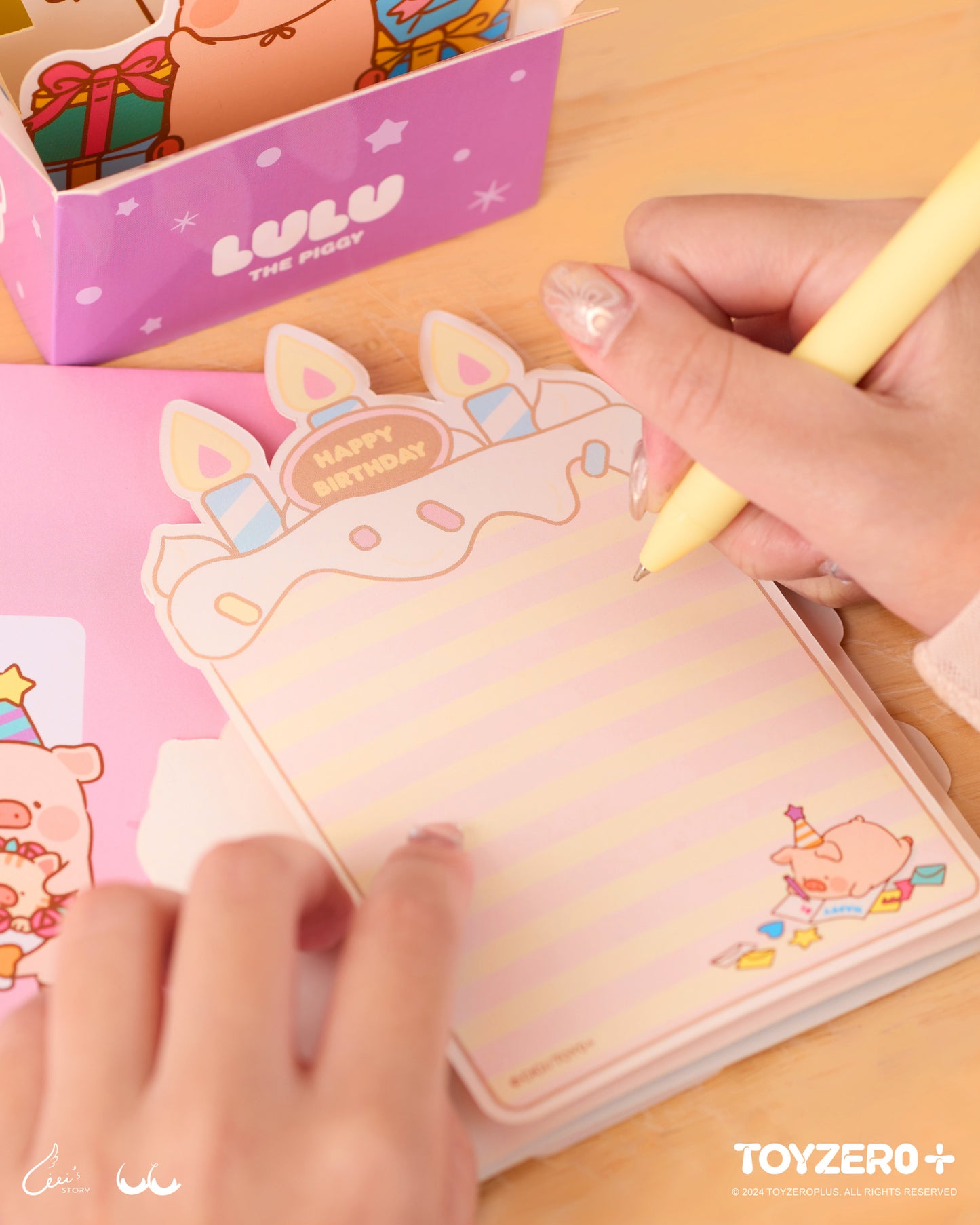 LuLu the Piggy Birthday - Birthday Card (B)