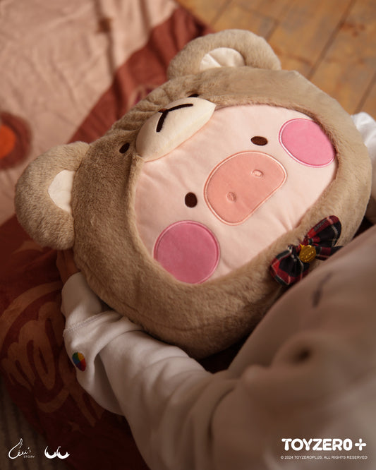 LuLu the Piggy - Teddy LuLu Hand Warmer Cushion + Blanket