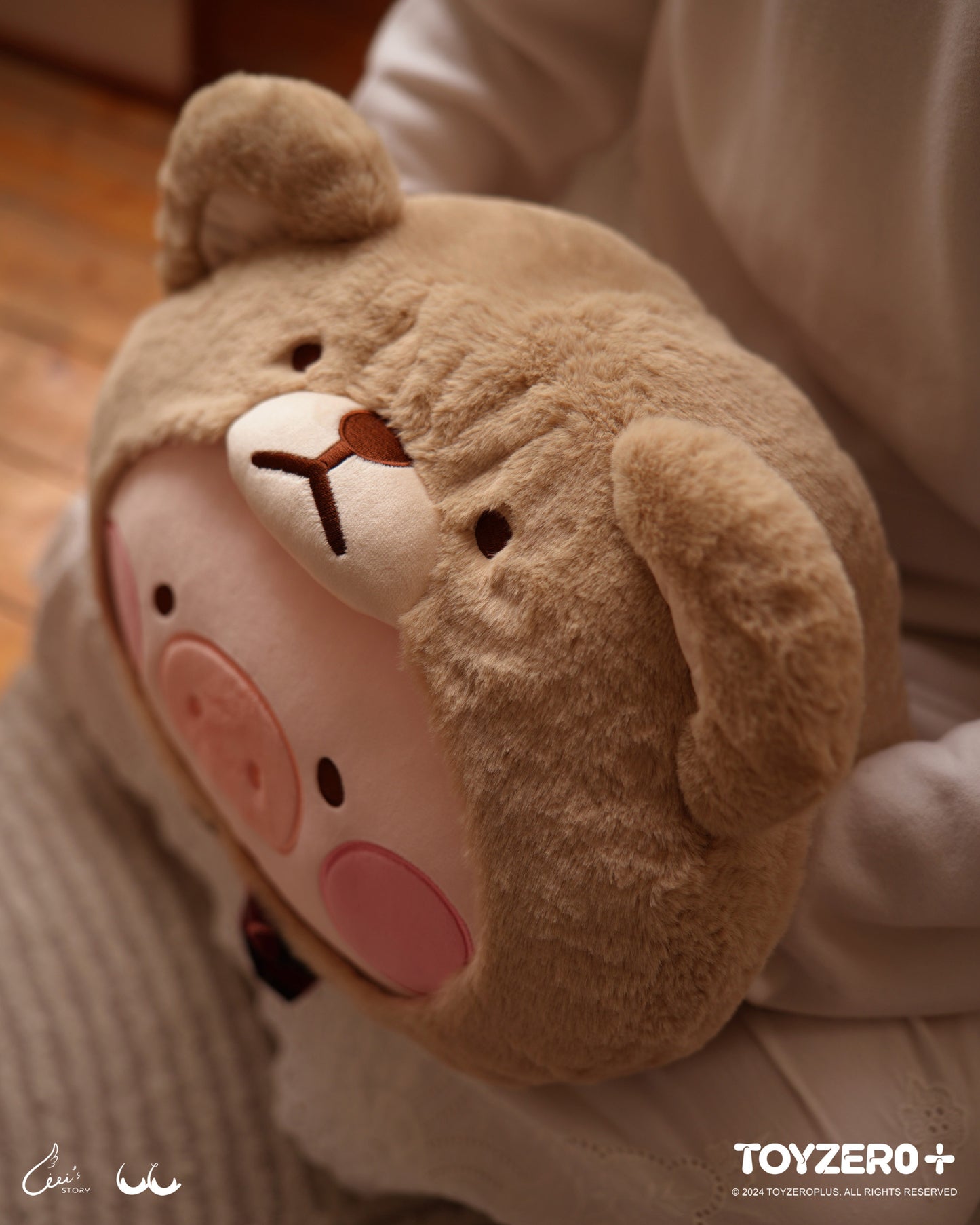 LuLu the Piggy - Teddy LuLu Hand Warmer Cushion + Blanket