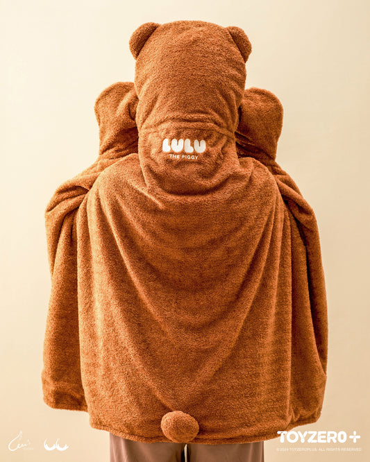 LuLu the Piggy Costume Series -  Blanket with Hat (Bear) 罐頭豬LuLu è®?裝系å?? - é?£帽空調毯 (豬ç??)