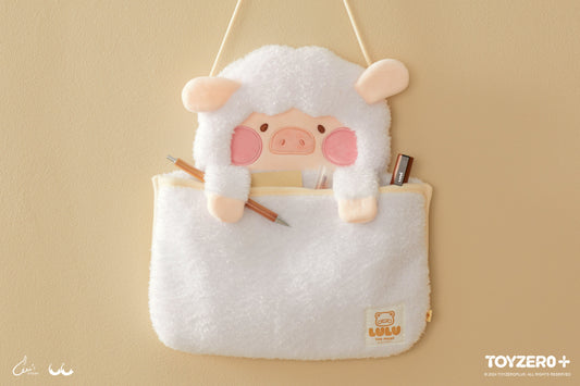 LuLu the Piggy Costume Series - Fluffy Wall Bag (Sheep)罐頭豬LuLu è®?裝系å?? - æ??ç??æ?¶納è¢? (豬ç¾?)