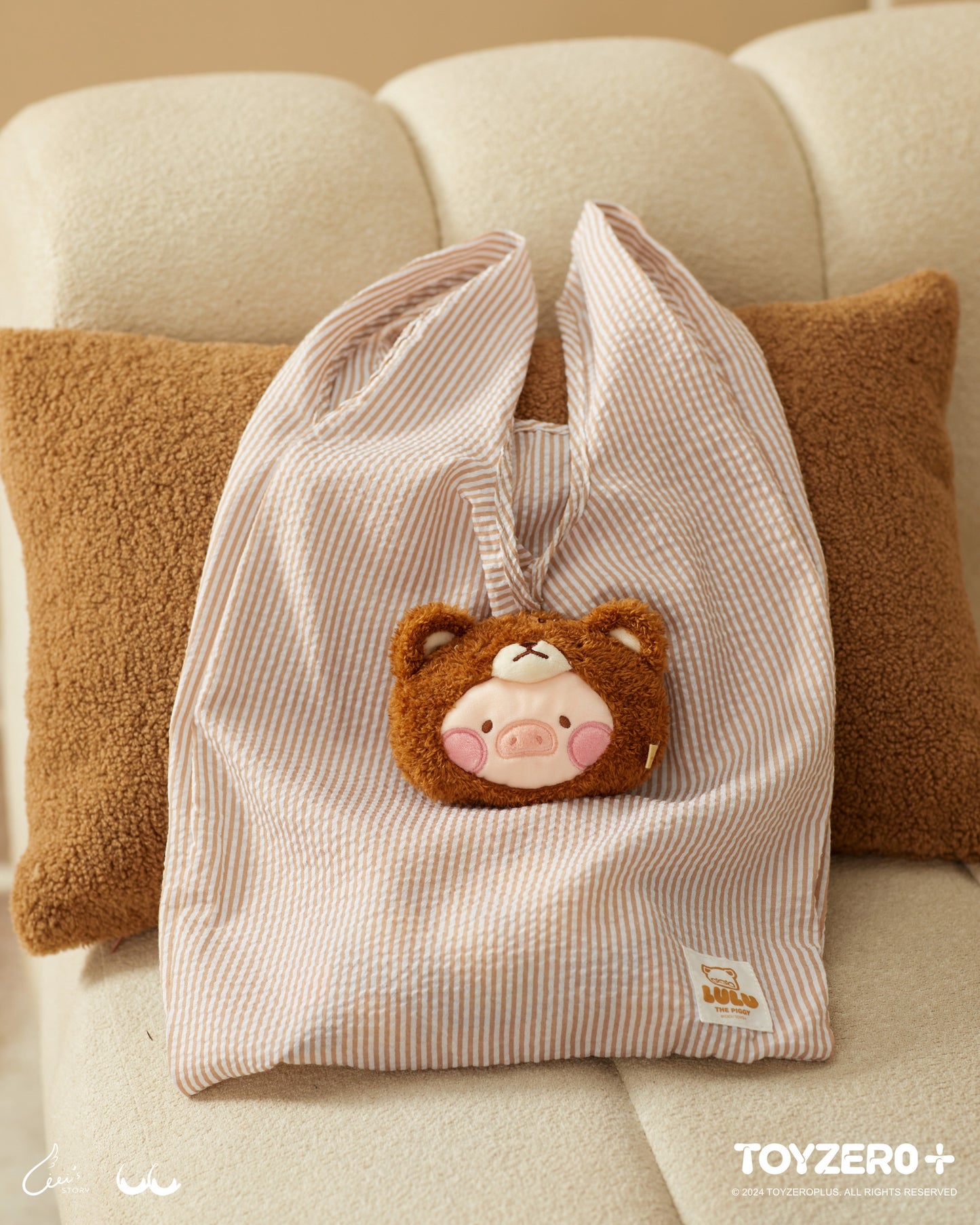 LuLu the Piggy Costume Series - Eco Bag (Bear) 罐頭豬LuLu è®?裝系å?? - ç?°保è¢? (豬ç??)