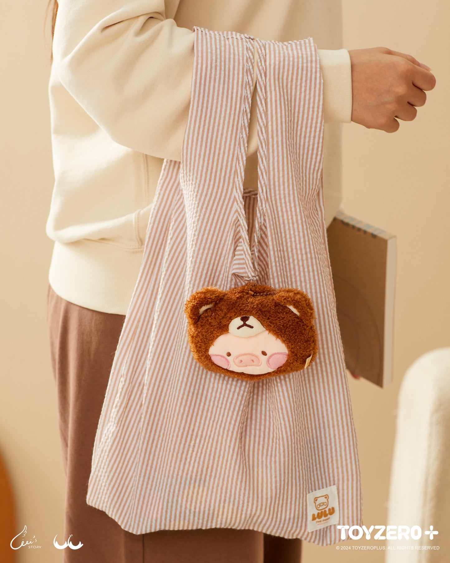 LuLu the Piggy Costume Series - Eco Bag (Bear) 罐頭豬LuLu è®?裝系å?? - ç?°保è¢? (豬ç??)