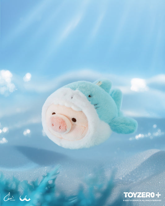 LuLu the Piggy Ocean - LuLu Shark Plush Keychain