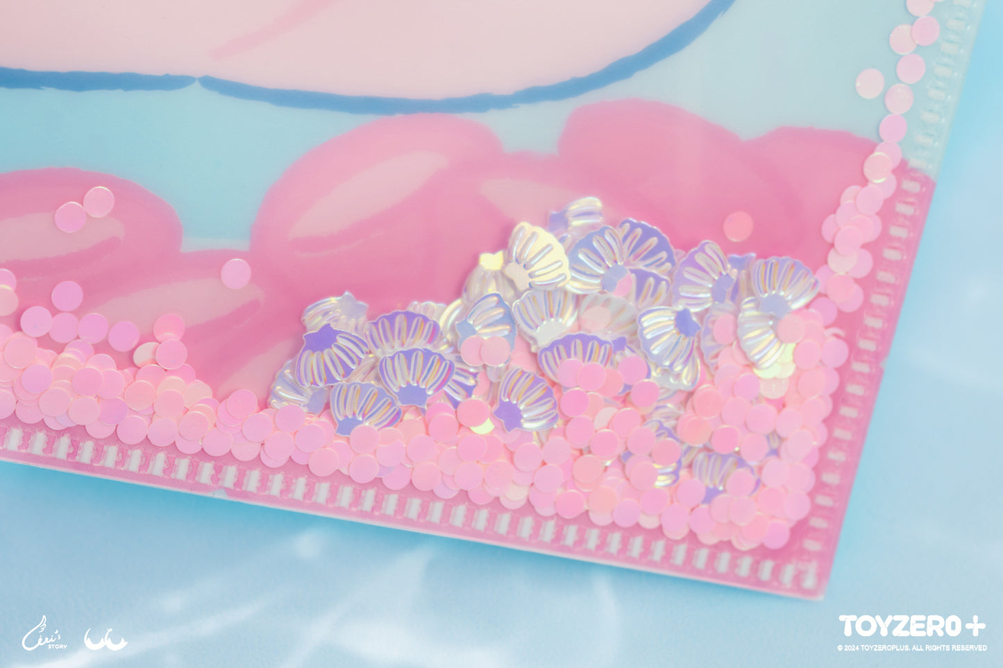 LuLu the Piggy Ocean - Glitter A4 Folder (Mermaid ver.)