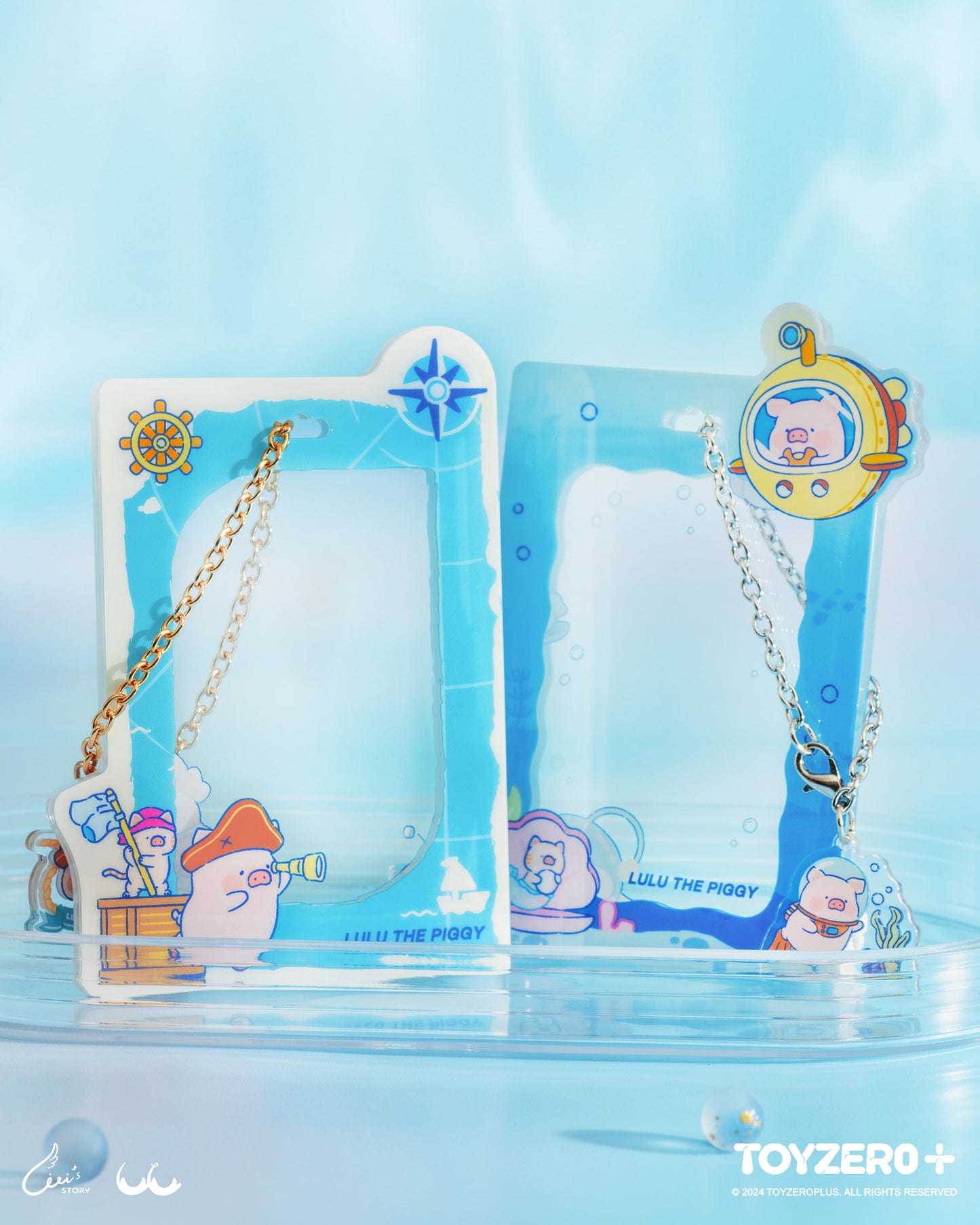 LuLu the Piggy Ocean - Acrylic Card Holder (Navigator ver.)