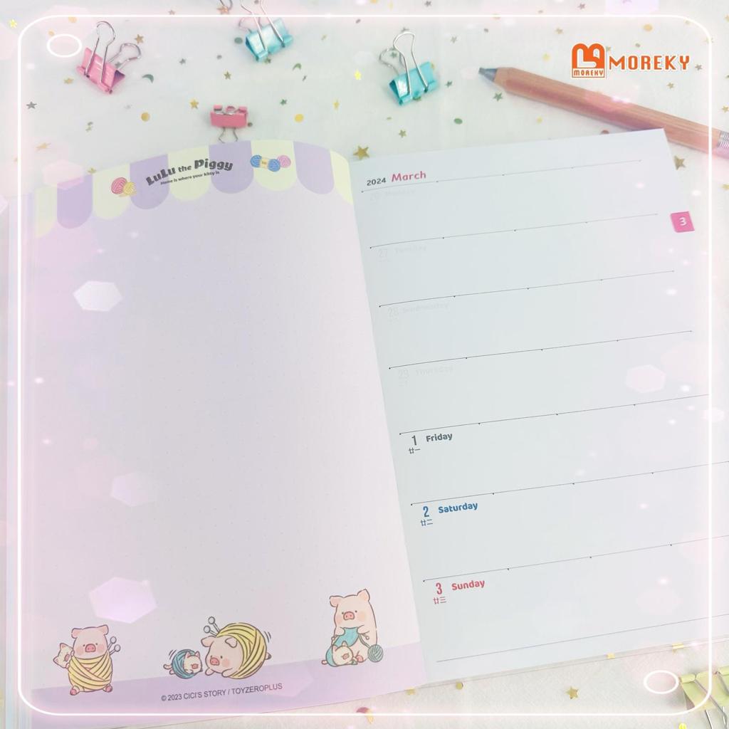 LuLu The Piggy Schedule Book 2024