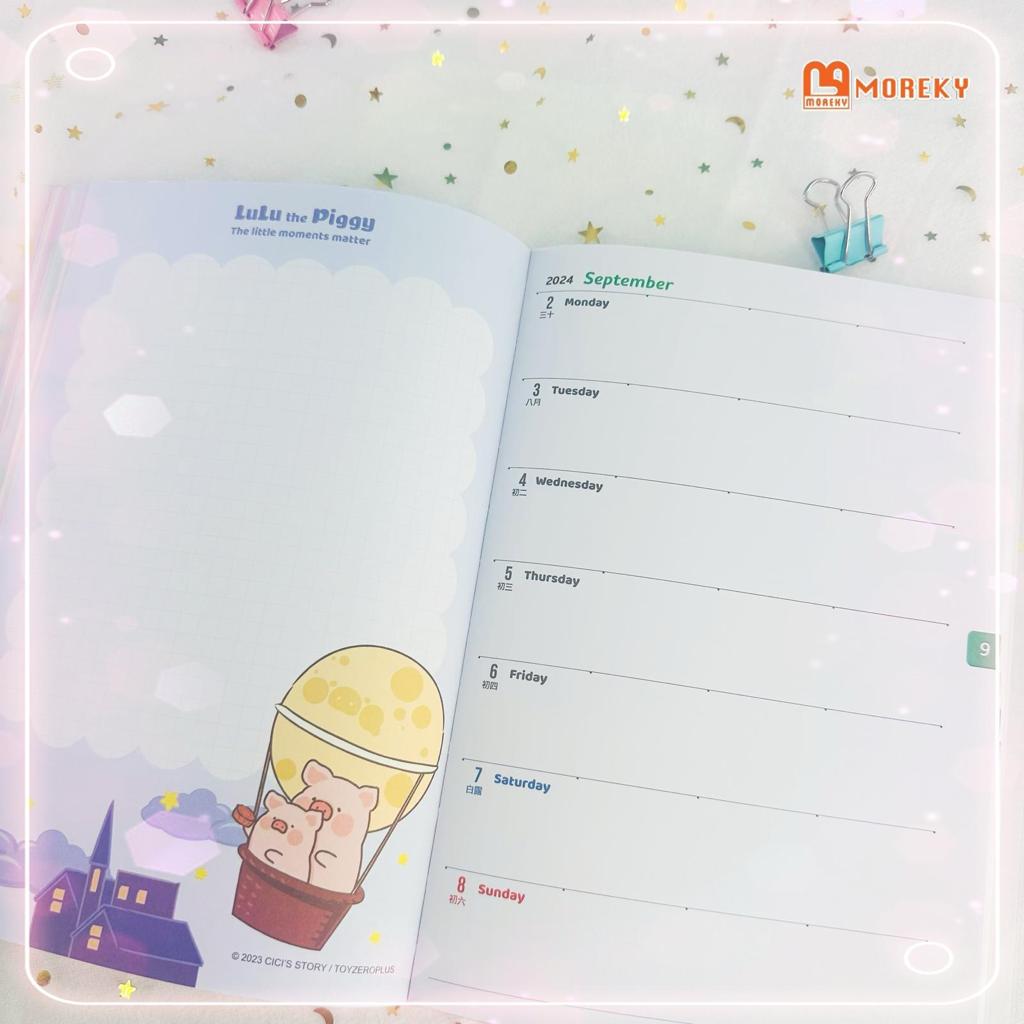LuLu The Piggy Schedule Book 2024