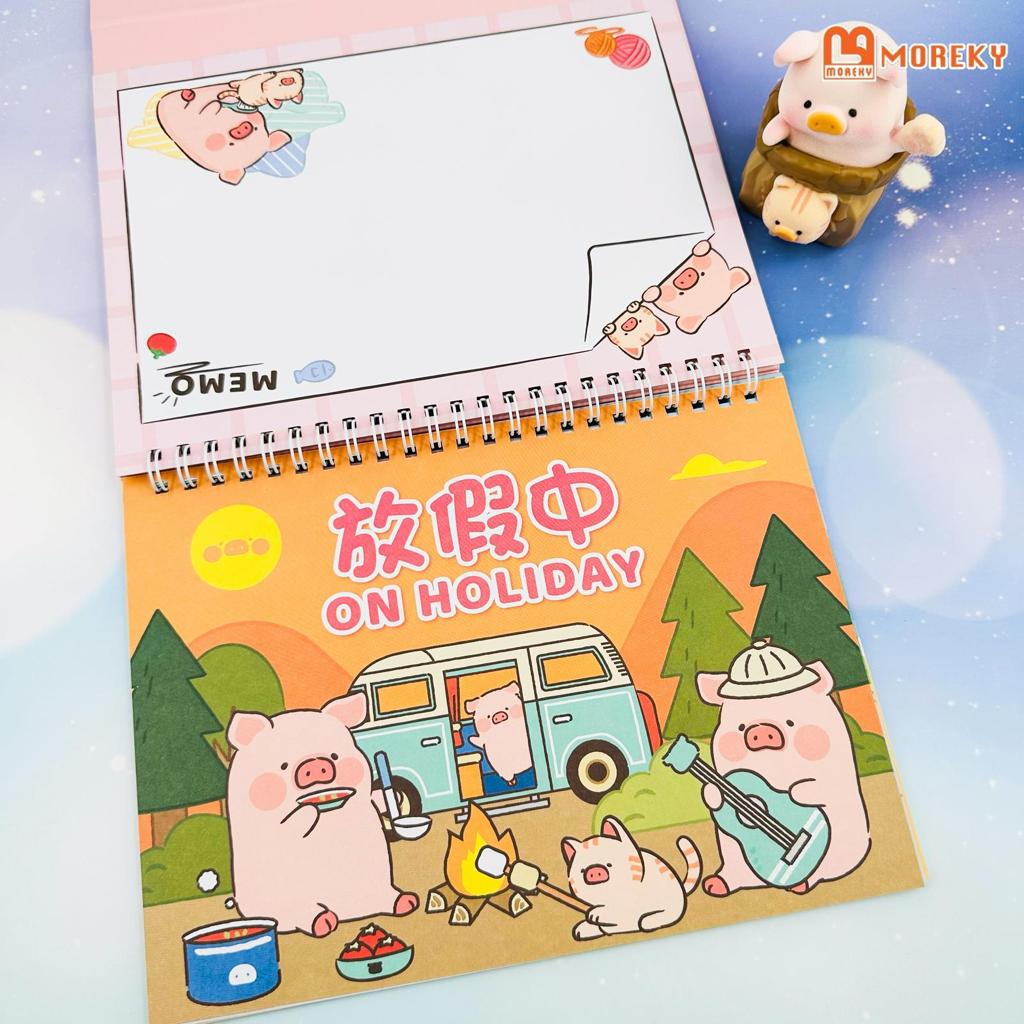 LuLu the Piggy Hanging Calendar 2024