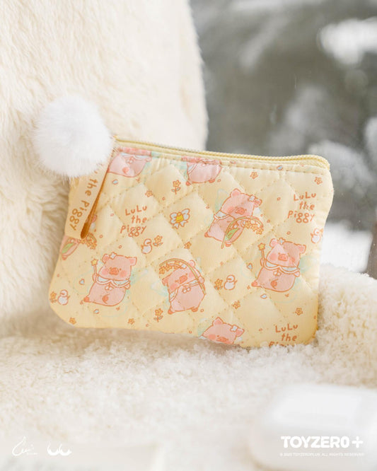 LuLu the Piggy Winter Series - Welcome Winter Quilting Pouch (S)