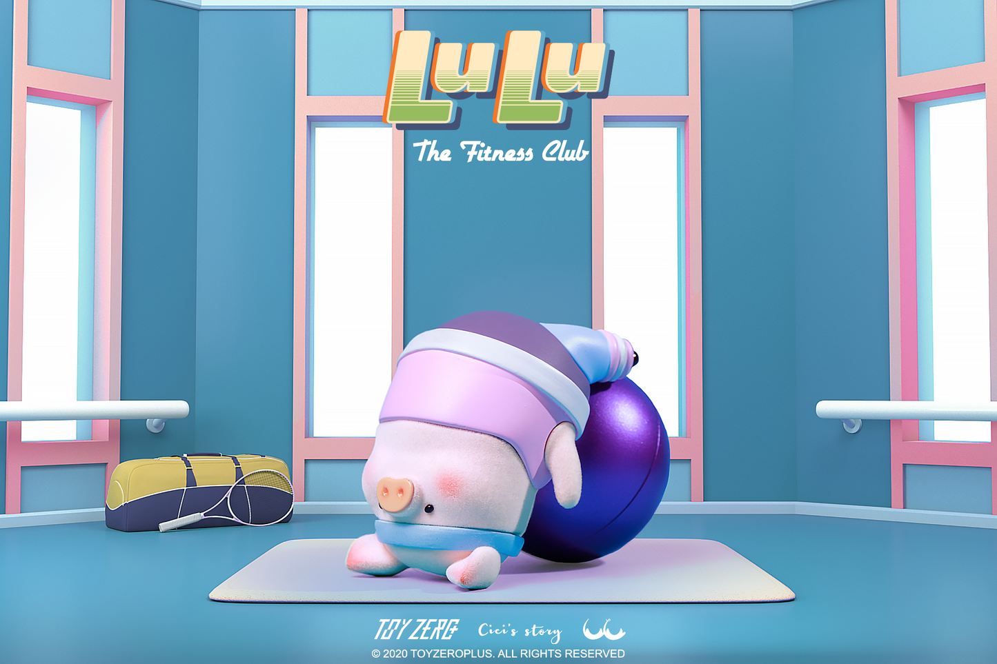 TOYZEROPLUS Lulu the piggy - Fitness Club