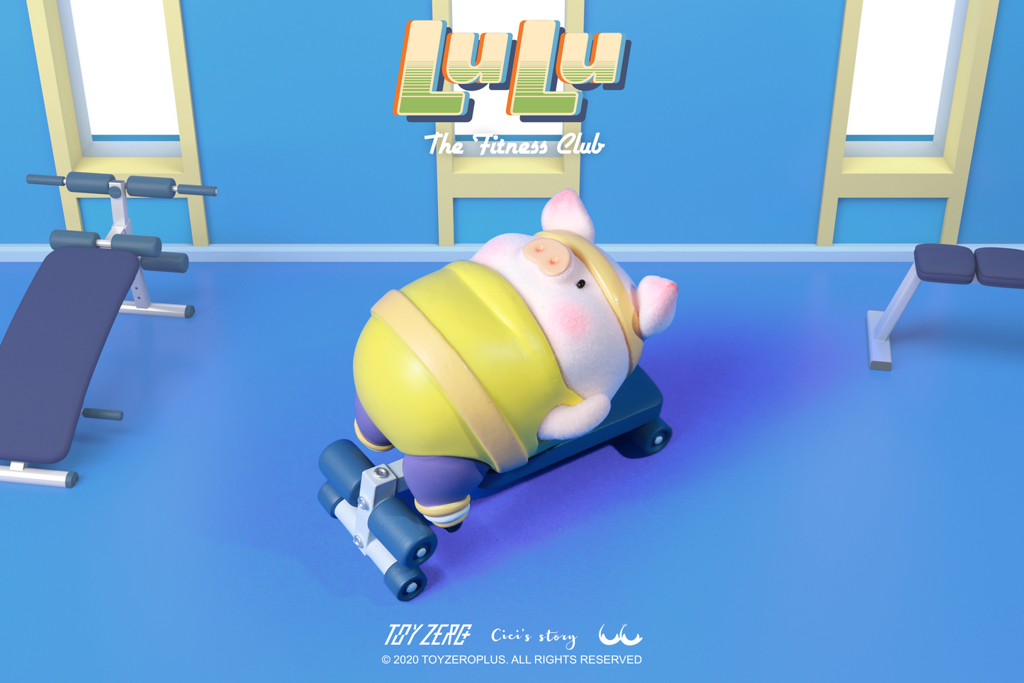 TOYZEROPLUS Lulu the piggy - Fitness Club