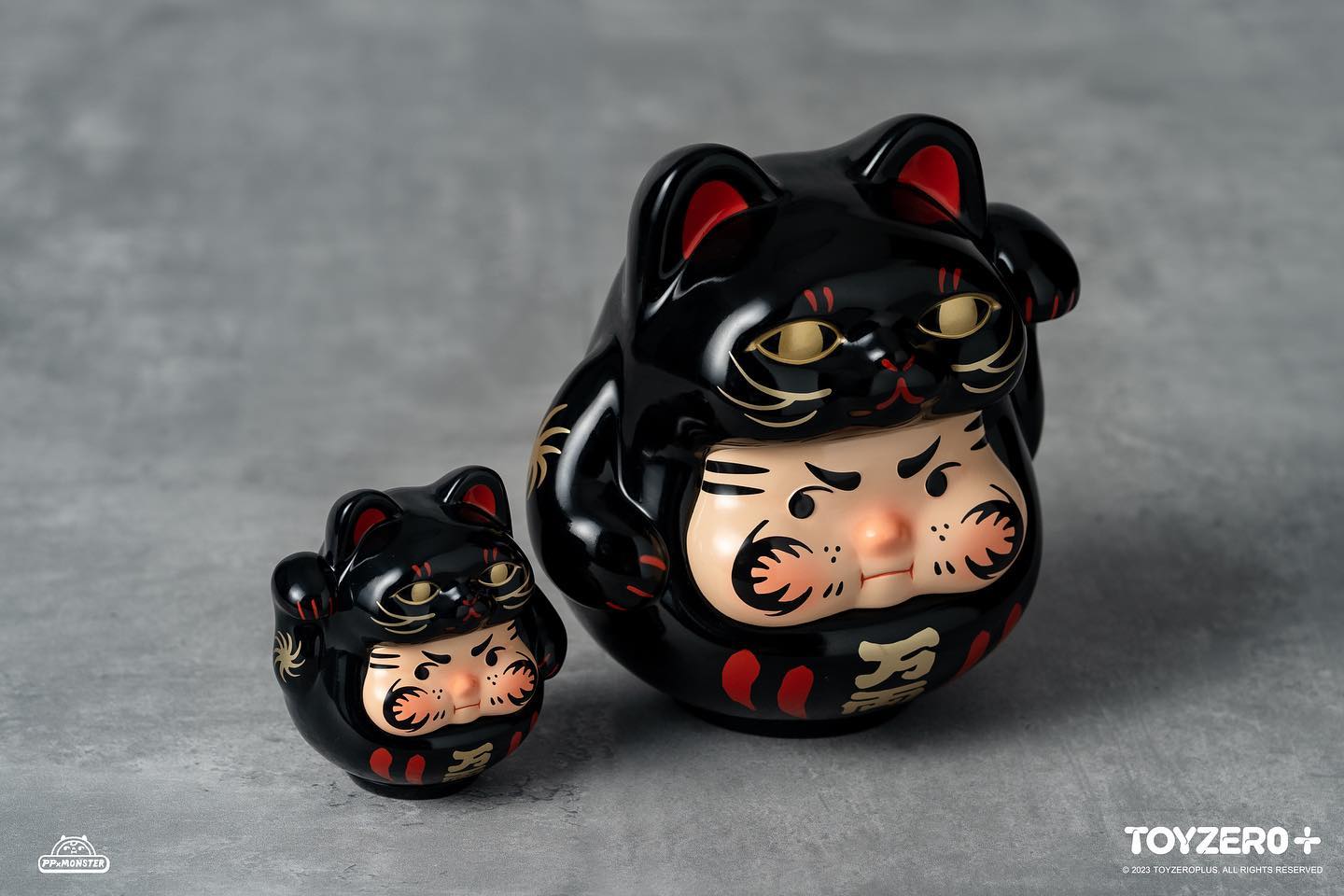 PP幸運黑貓達摩 PP Monster Lucky Cat - Shiny Black