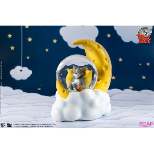 Tom and Jerry Cheese Moon Snow Globe