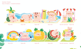 TOYZEROPLUS Lulu Beach Party Acrylic Blind Box Set