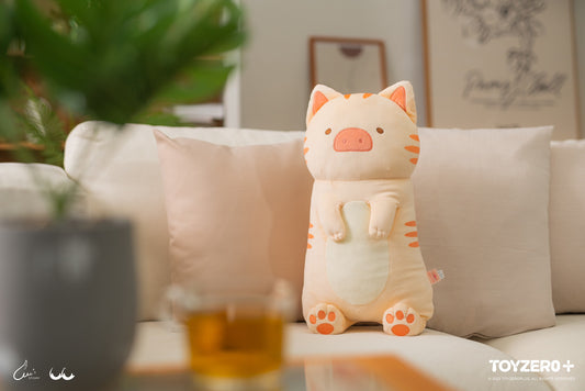 LuLu The Piggy Caturday - Kitty 55cm Soft Body Pillow 罐頭豬LuLu 豬咪日常 - 豬咪55cm 長型抱枕