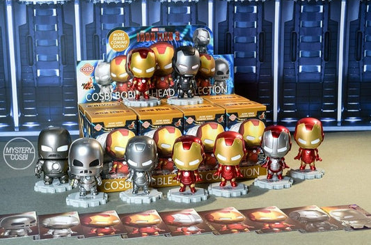 IRON MAN 3 IRON MAN COSBI BOBBLE-HEAD Blind Box by Hot Toys