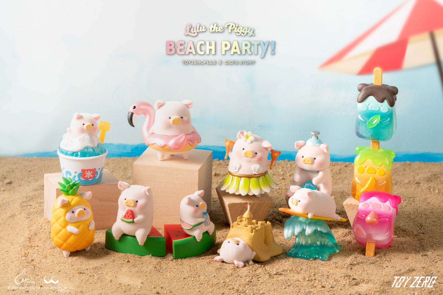 TOYZEROPLUS LULU the Piggy Beach Party Blind Box