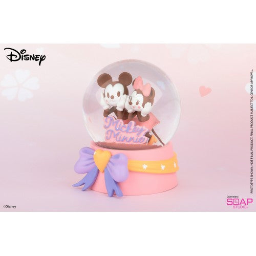 Disney Cherry Blossom - Mickey Minnie Snow Globe