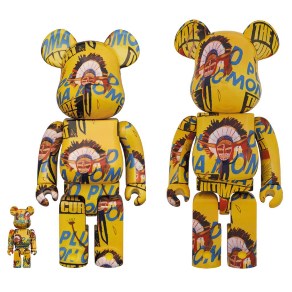 Bearbrick Andy Warhol x Jean-Michel Basquiat #3 100% & 400% Set