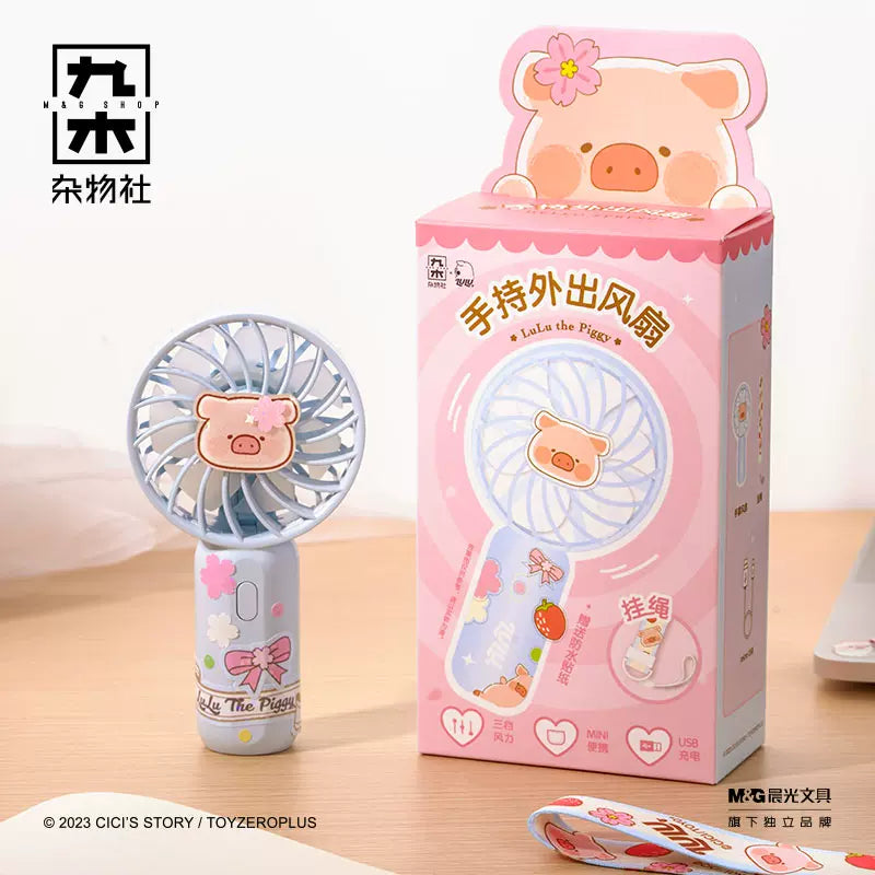 LuLu the Piggy Portable Mini Electric Fan