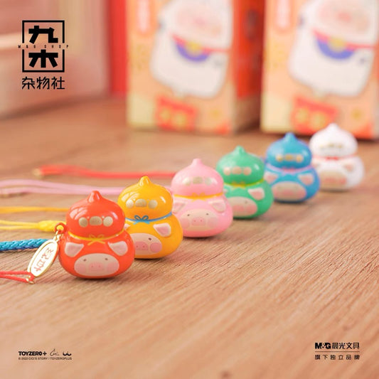 LuLu the Piggy Lucky Cat Bell Omamori Blind Box