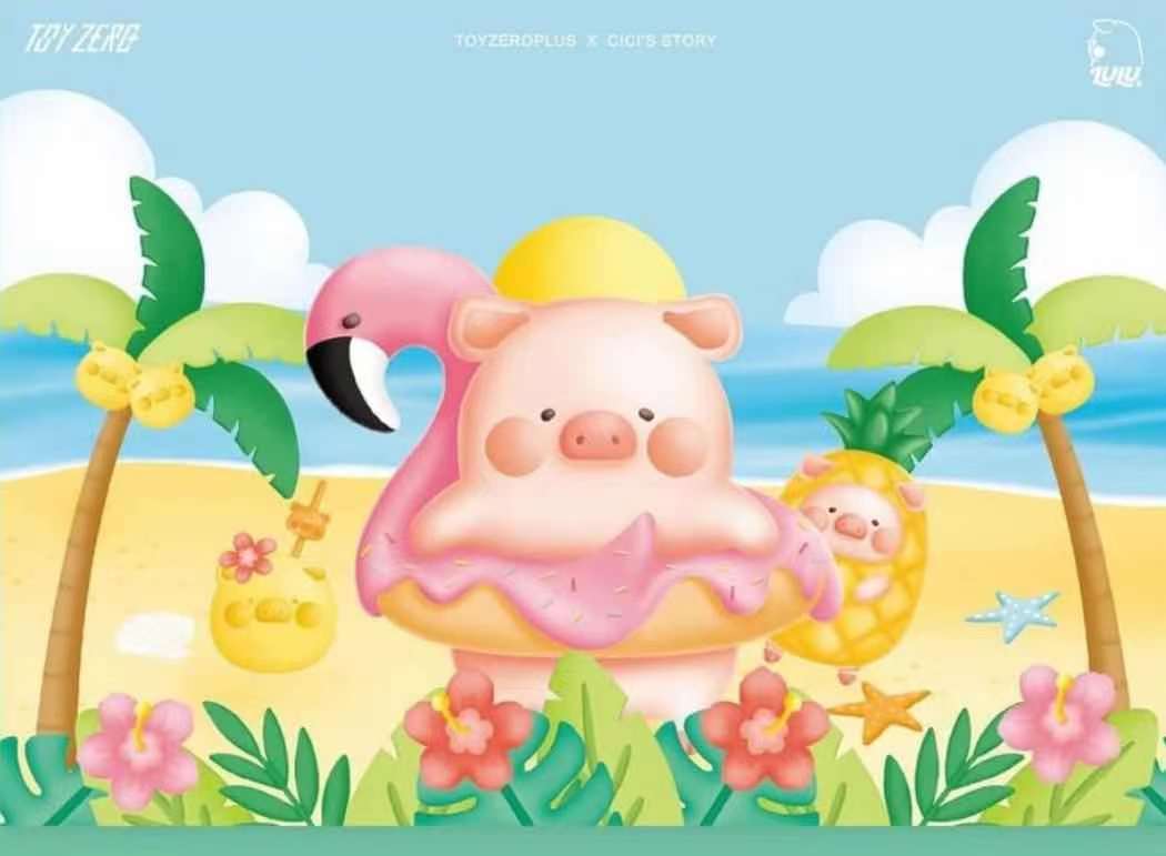 TOYZEROPLUS LULU the Piggy Beach Party Blind Box – Pig Farmer