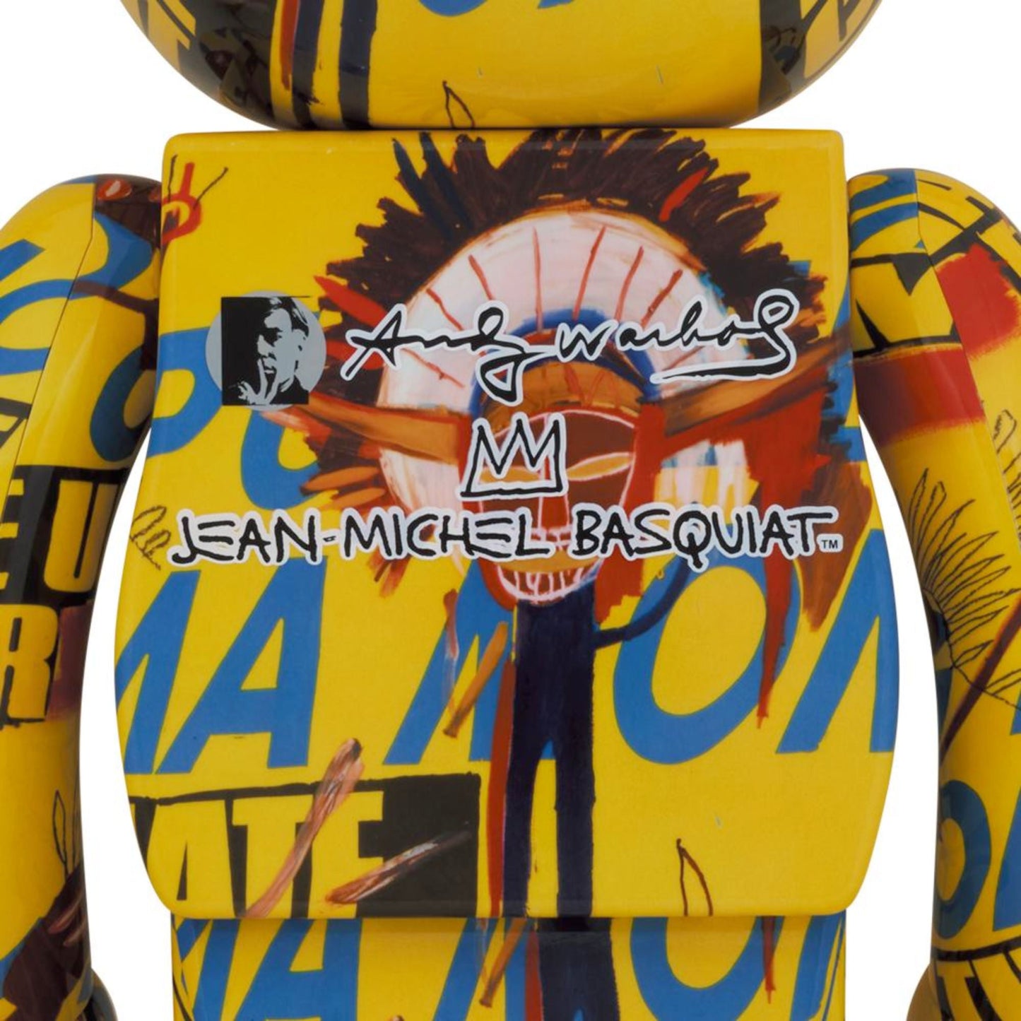 Bearbrick Andy Warhol x Jean-Michel Basquiat #3 100% & 400% Set
