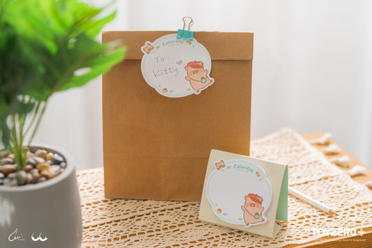 LuLu The Piggy Caturday - Memo Pad 罐頭豬LuLu 豬咪日常 - 便利貼