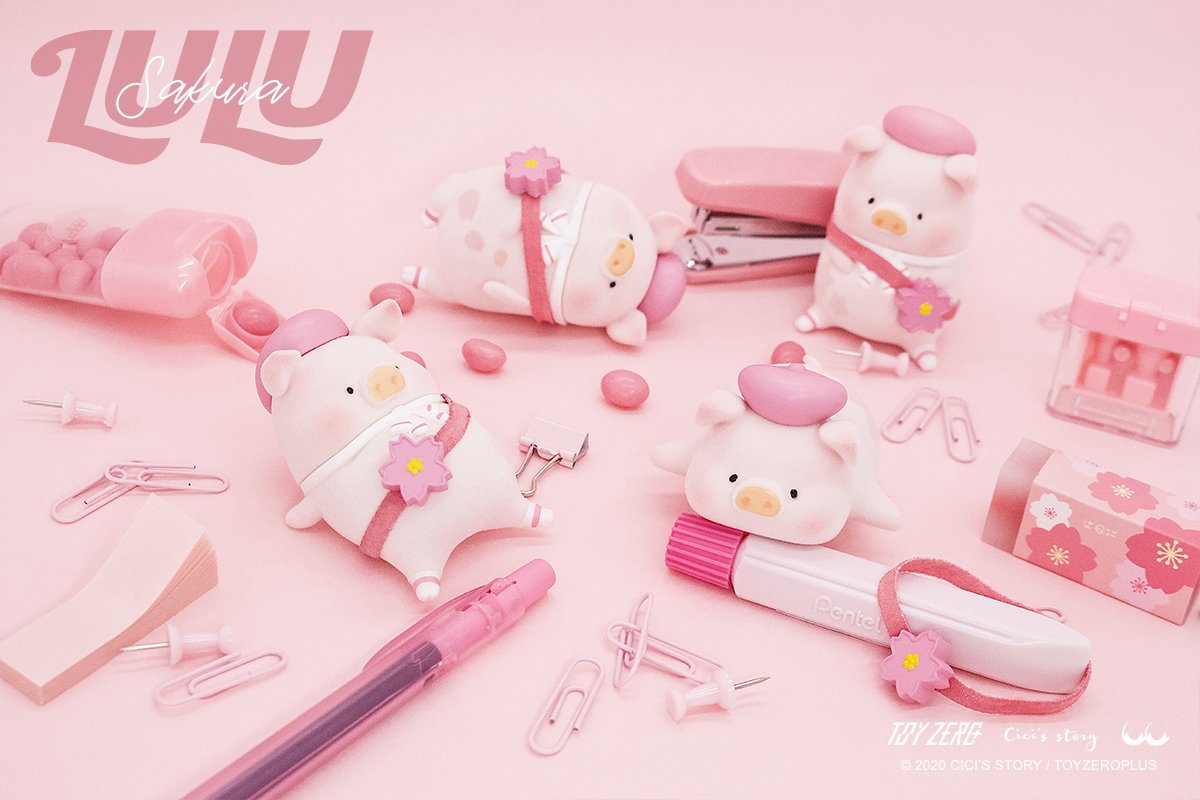 TOYZEROPLUS LULU the Piggy - Sakura Series (Blind Boxes)