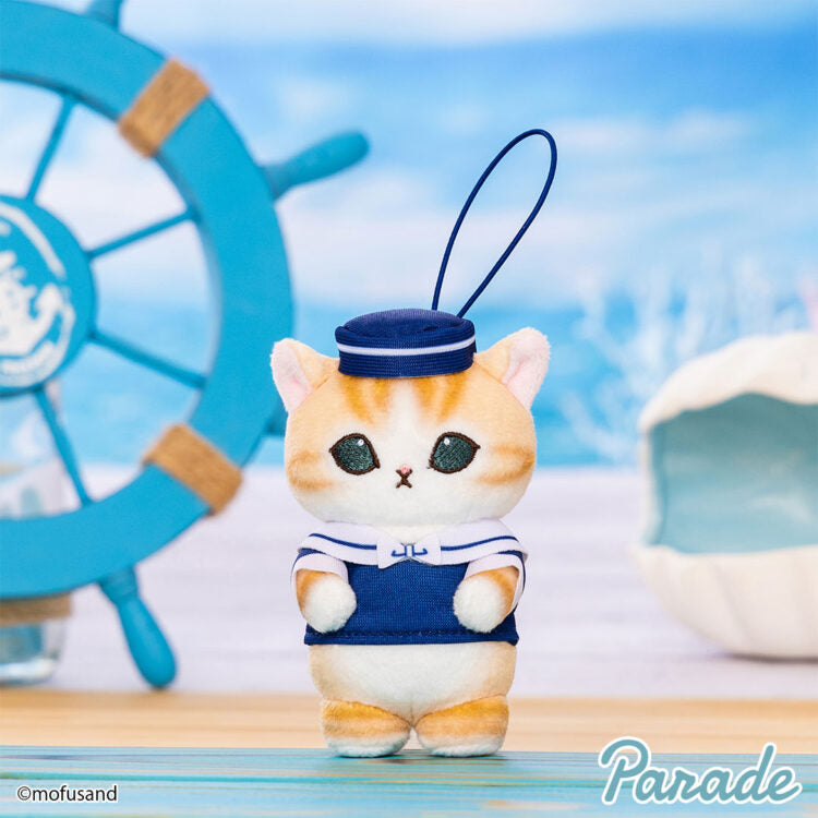 Mofusand Sailor Plush Keychain