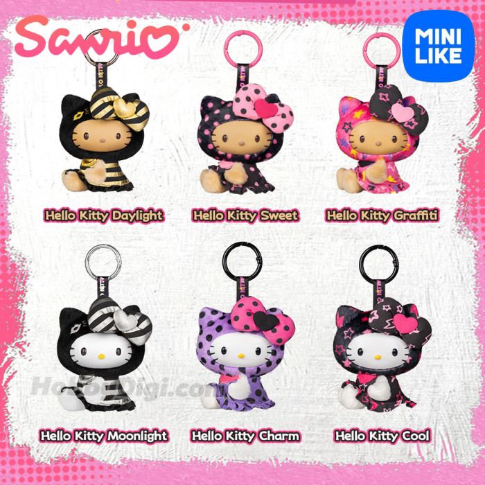 [Sanrio] Hello Kitty街頭潮變系列搪膠毛絨公仔盲盒 Street Style Remix Series Relaxing Plush Keychain Blind Box