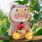 LuLu the Piggy Animal Party Vol.2 Huggy Plush Keychain (Owl Lu Ver.)