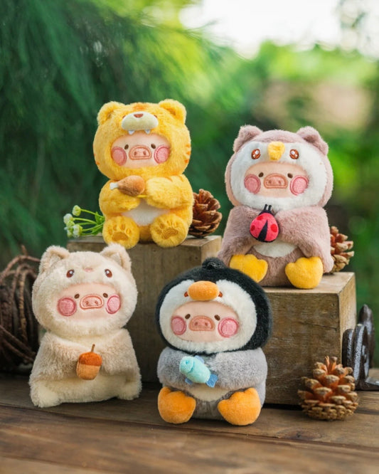 LuLu the Piggy Animal Party Vol.2 Huggy Plush Keychain (Tiger Lu Ver.)