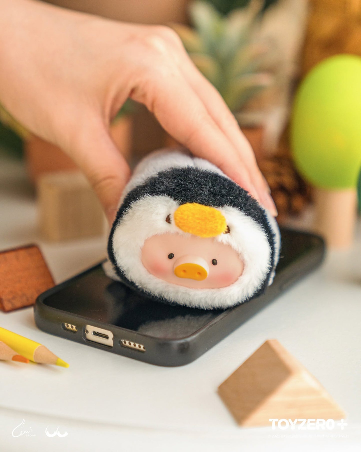 LuLu the Piggy Animal Party Vol.2 Stick Together PVC Face Plush Keychain (Blind Box)